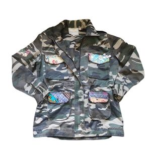 Beautiful Stories Size Small Camo Military Jacket